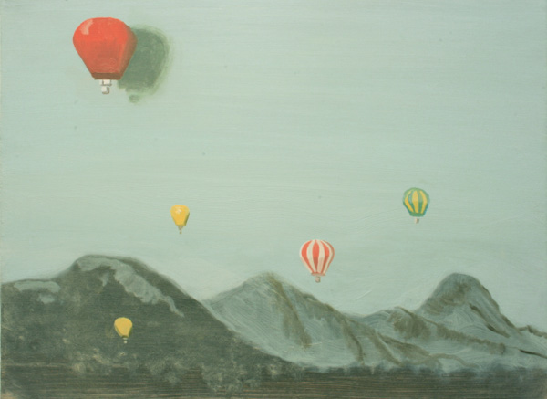 Kevin Mooney: Balloons, oil on canvas; courtesy the artist
